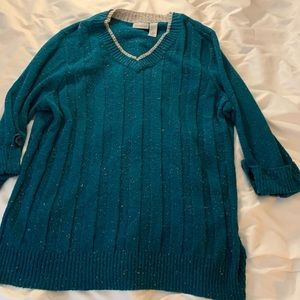 3/$20 Catherine’s dark teal sweater size 2X